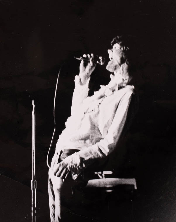 Al belting out the vocals in front of a 16 piece Al Kooper band